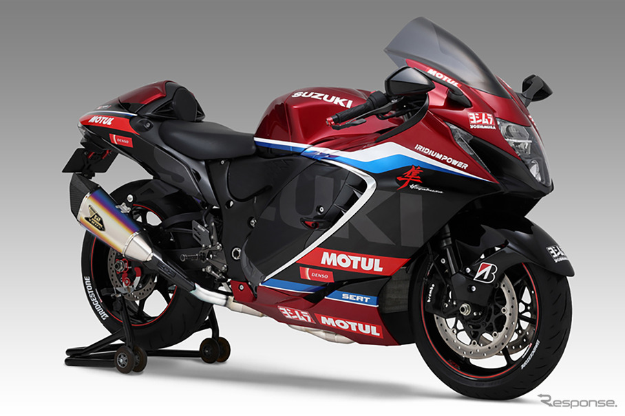 ヨシムラ、『ハヤブサ』用チタンサイクロンマフラーとスリップオン