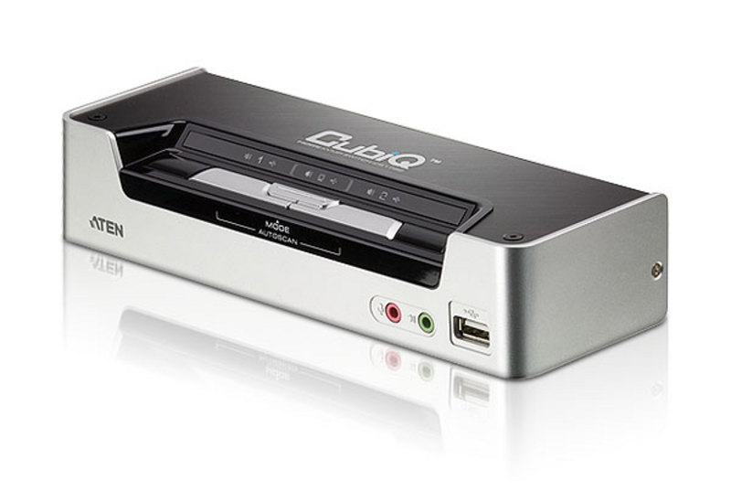 CS1792 - Aten CubiQ 2-Port HDMI KVM With USB Hub & Integrated