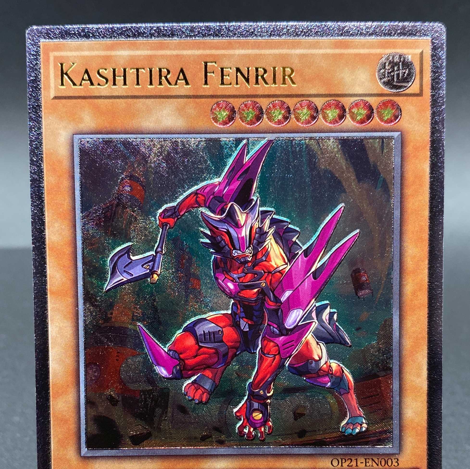 遊戯王 英語版 クシャトリラ・フェンリル レリーフ OP21 EU版 1枚の