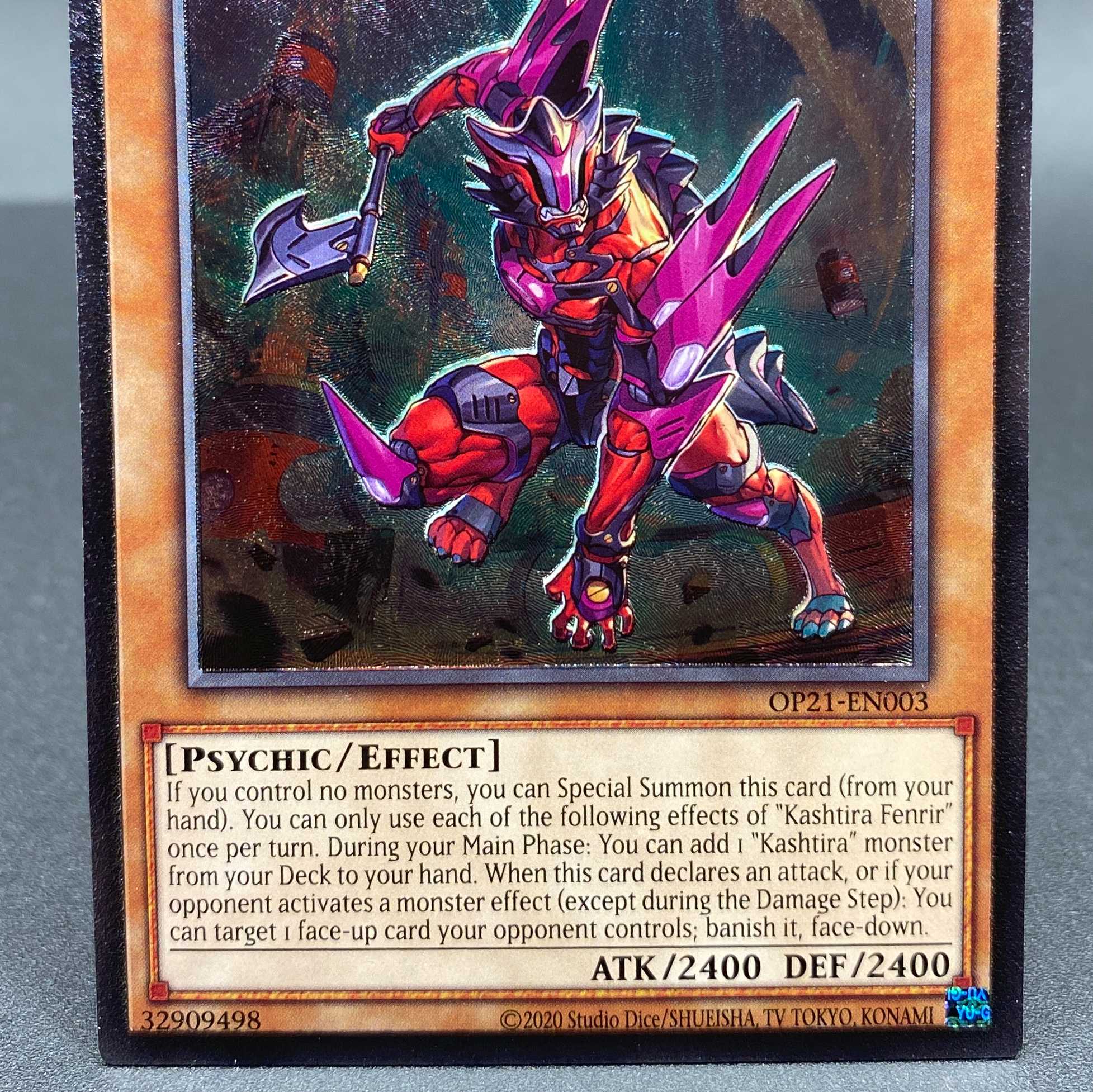 遊戯王 英語版 クシャトリラ・フェンリル レリーフ OP21 EU版 1枚の