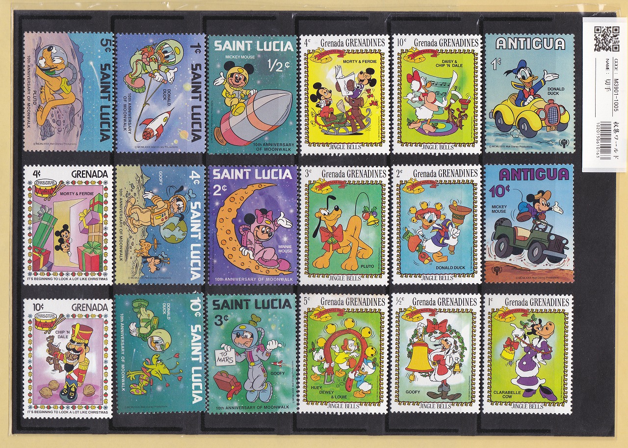 ディズニー記念切手 ミッキーマウス記念切手/人気キャラクター 36枚