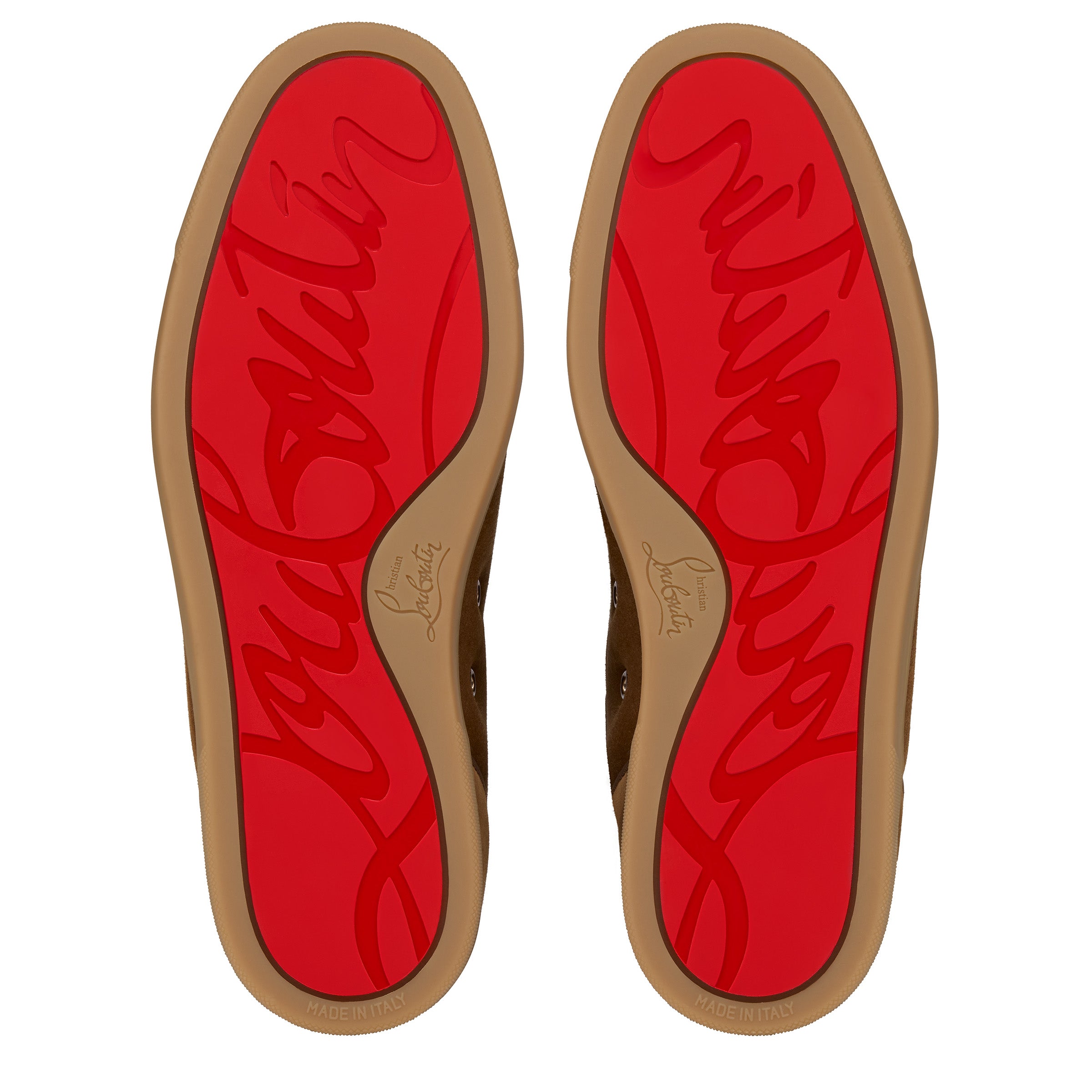 Christian Louboutin Louis Junior Spikes Men Shoes | Color Brown