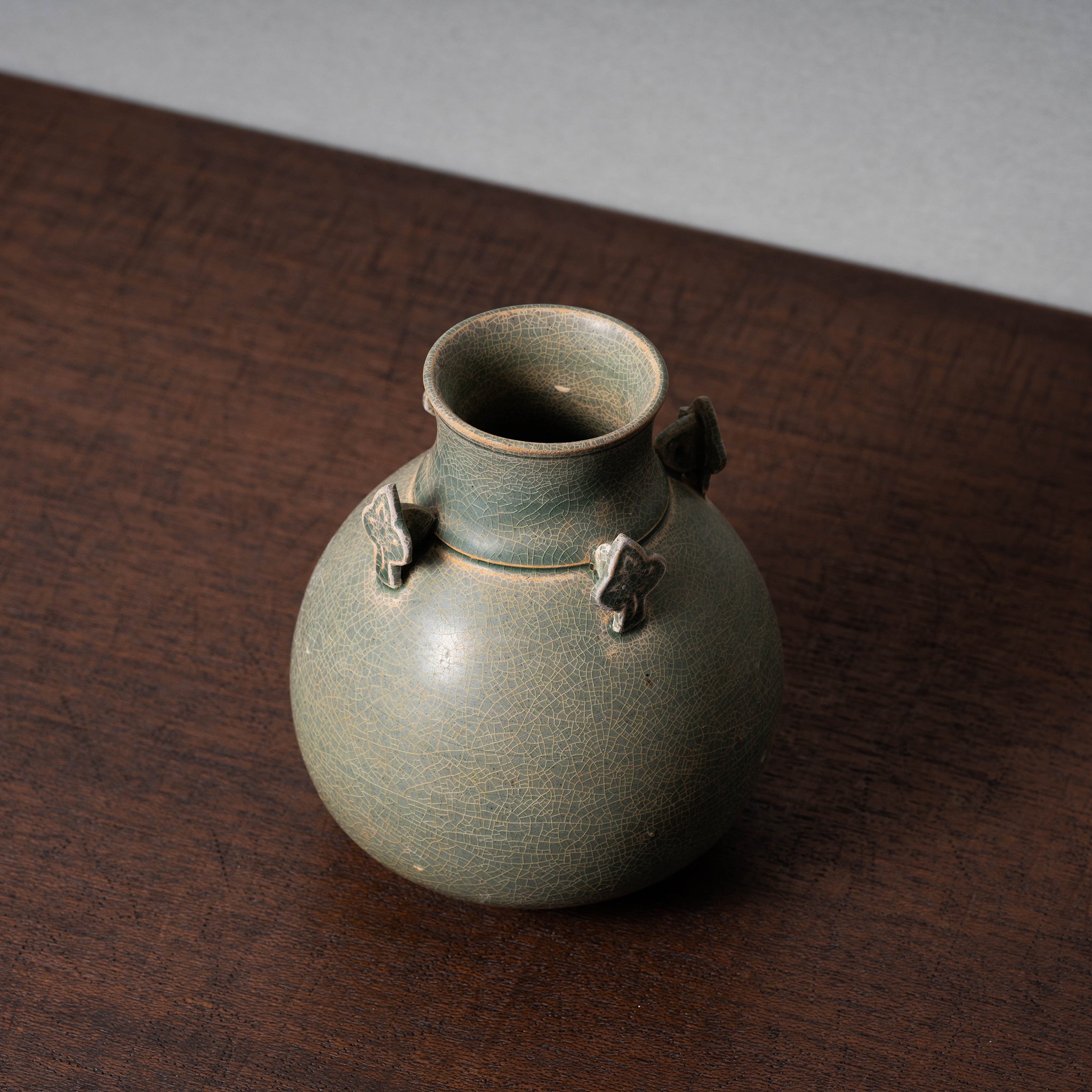 北宋 越州窯 青磁四耳壺 – 燦禾 SANKA