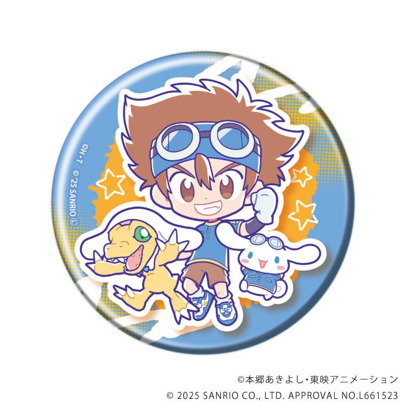 デジモンアドベンチャー×サンリオキャラクターズ｜缶バッジ「デジモン