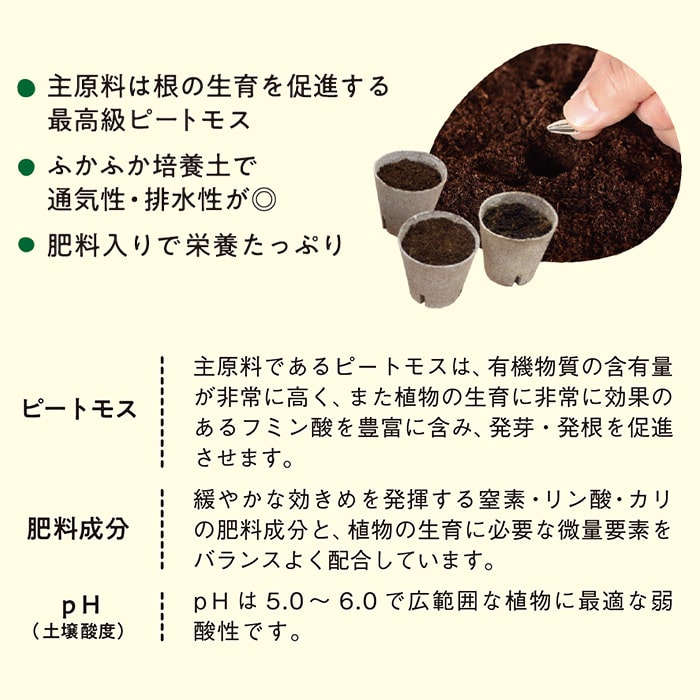 ジフィーミックス（かんたんタネまき・さし芽の土）｜種（タネ）,球根