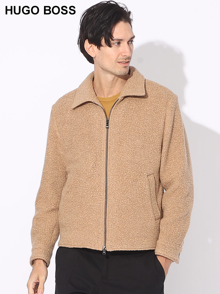 HUGO BOSS (ヒューゴボス) フルジップ テディジャケット SLIMFIT