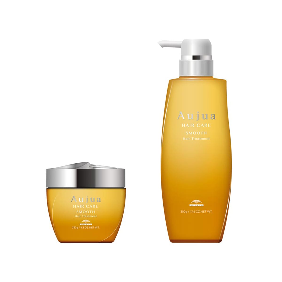 Aujua ヘアケア スムース シャンプー トリートメント セット 500ml