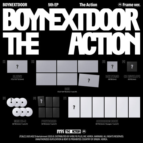 BOYNEXTDOOR - EP - The Action - Frame Version – SarangHello LLC