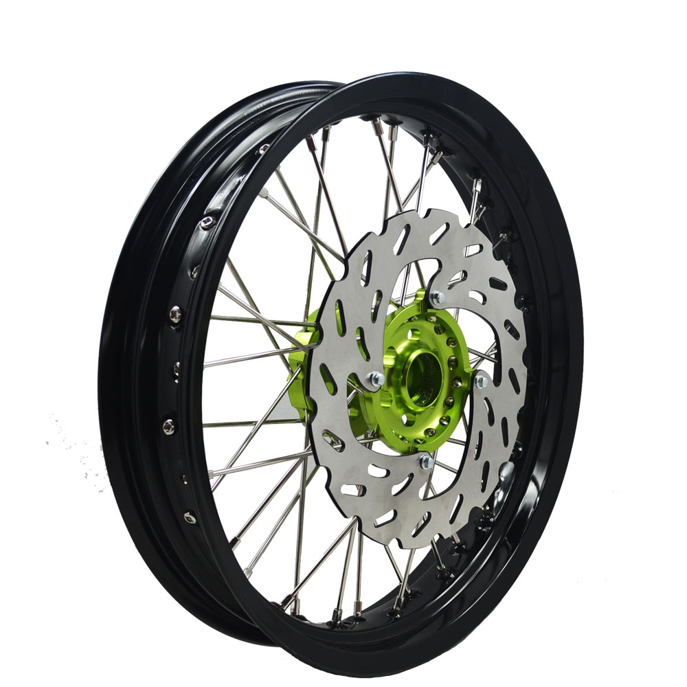 17 Inch KLX250 & KLX450 Racing Alloy Wheels - Durable Spoked