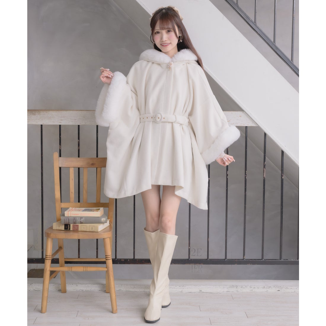 クチュールバイロジータ couture BY ROJITA ファーケープコート