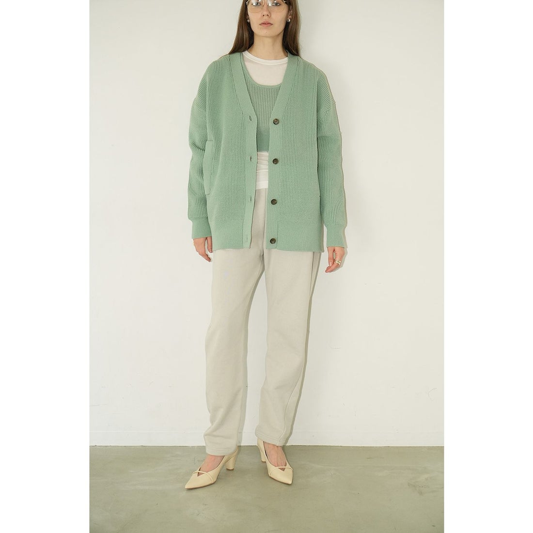 クラネ CLANE BUSTIER SET KNIT C/D （MINT） - ファッション通販