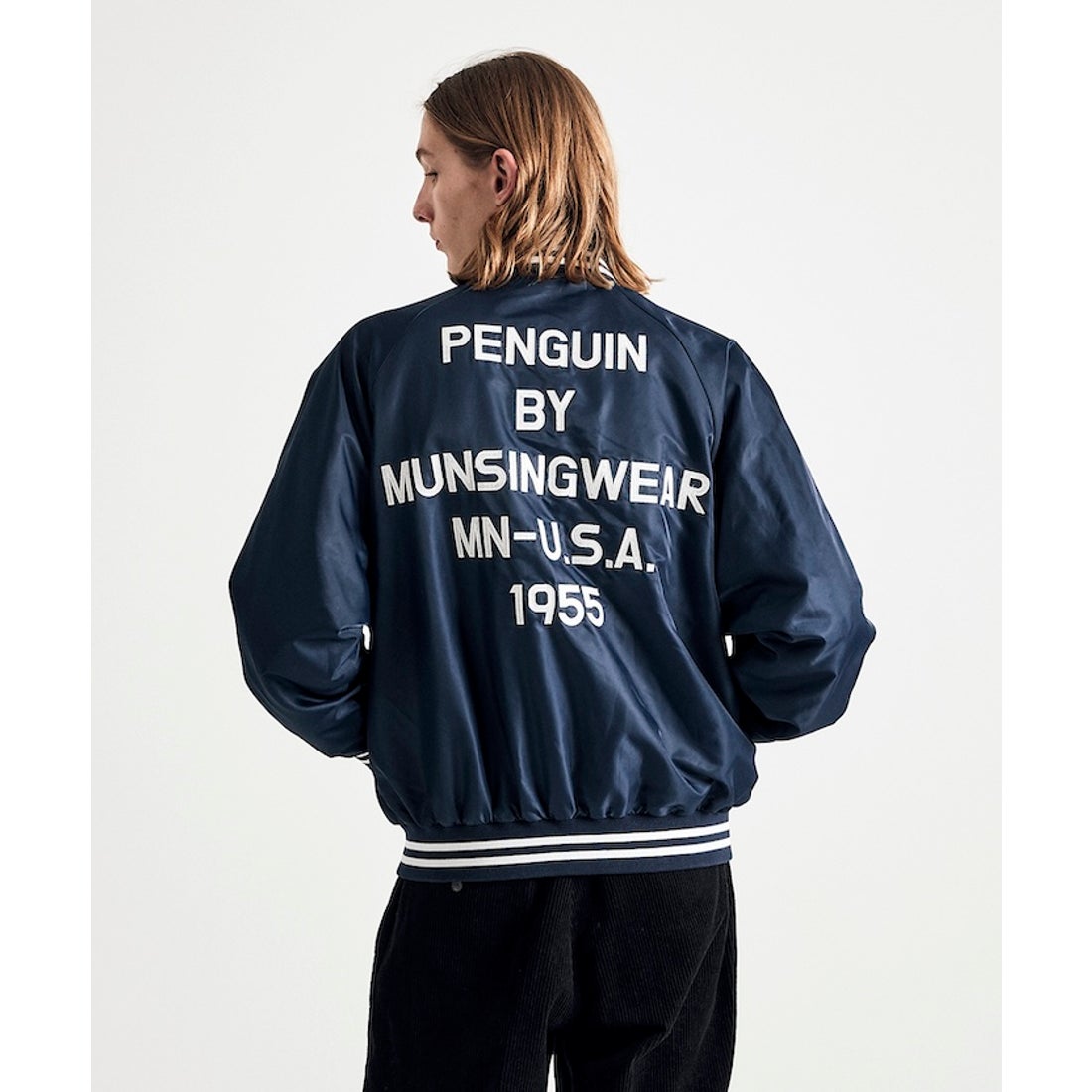 penguin BY MUNSINGWEAR ナイロンスタジアムジャンパー -デサント
