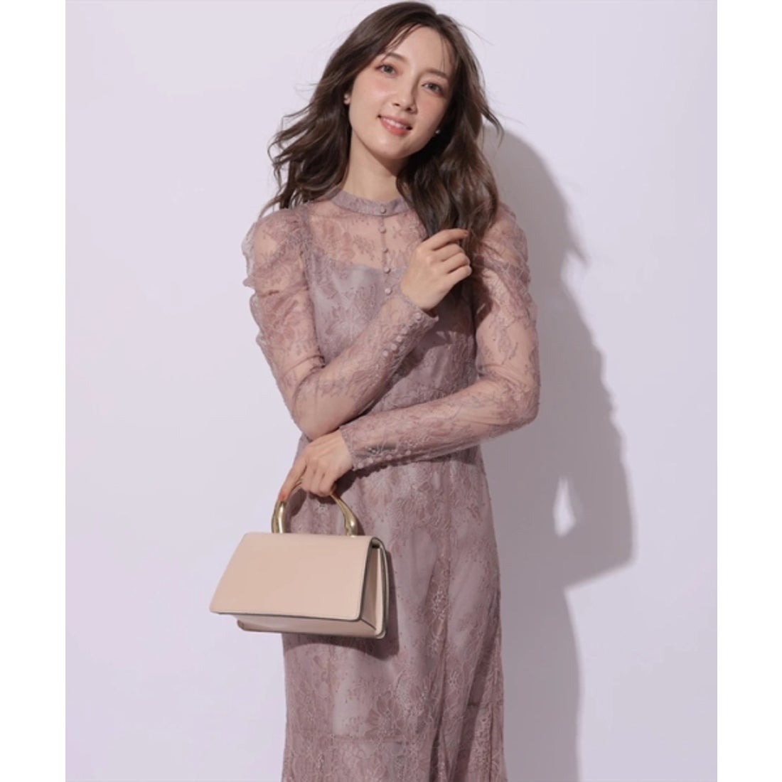 アプワイザー・リッシェ Apuweiser-riche マーメイドレースワンピース