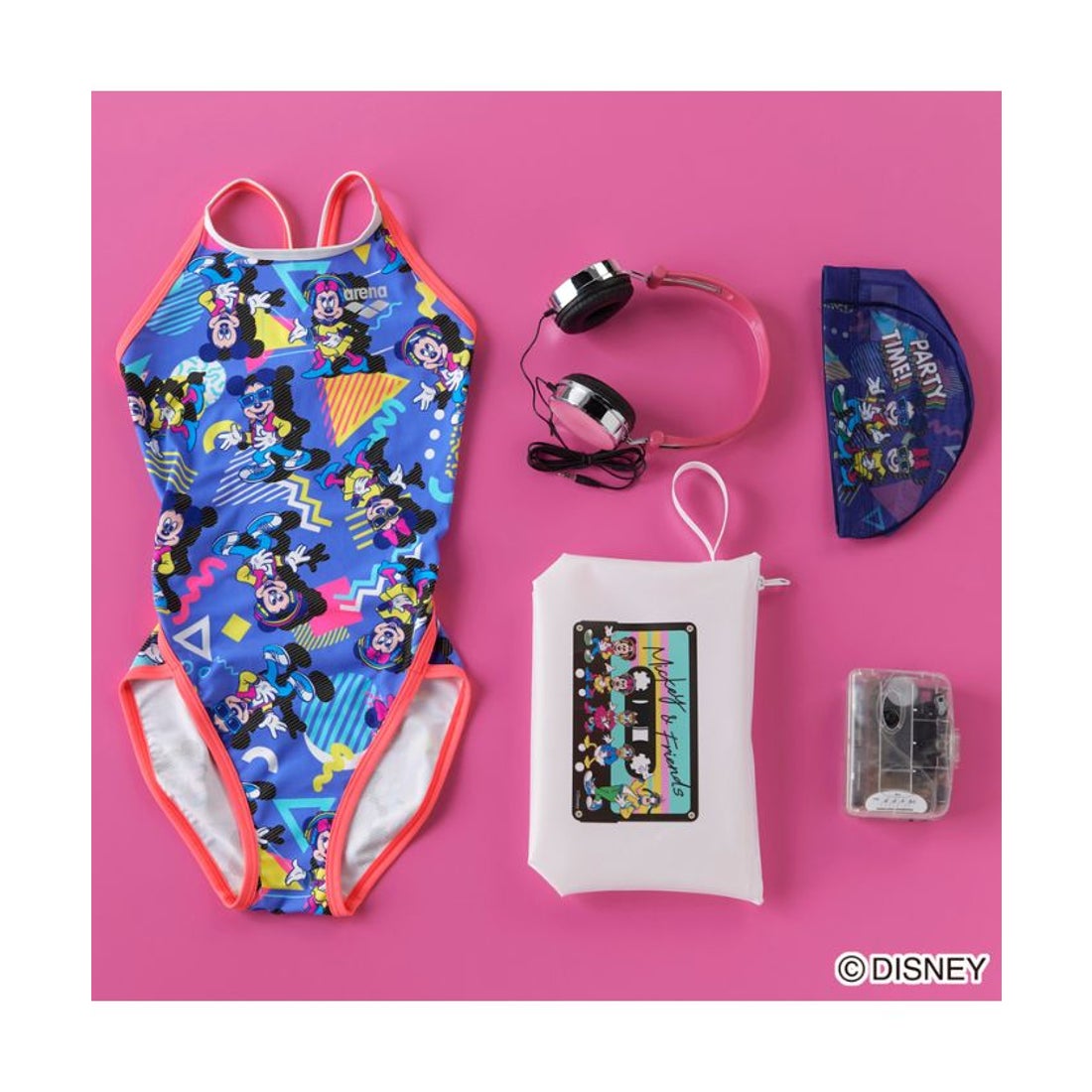 arena 【ディズニー】“ミッキー” と “ミニー”トレーニングワンピース