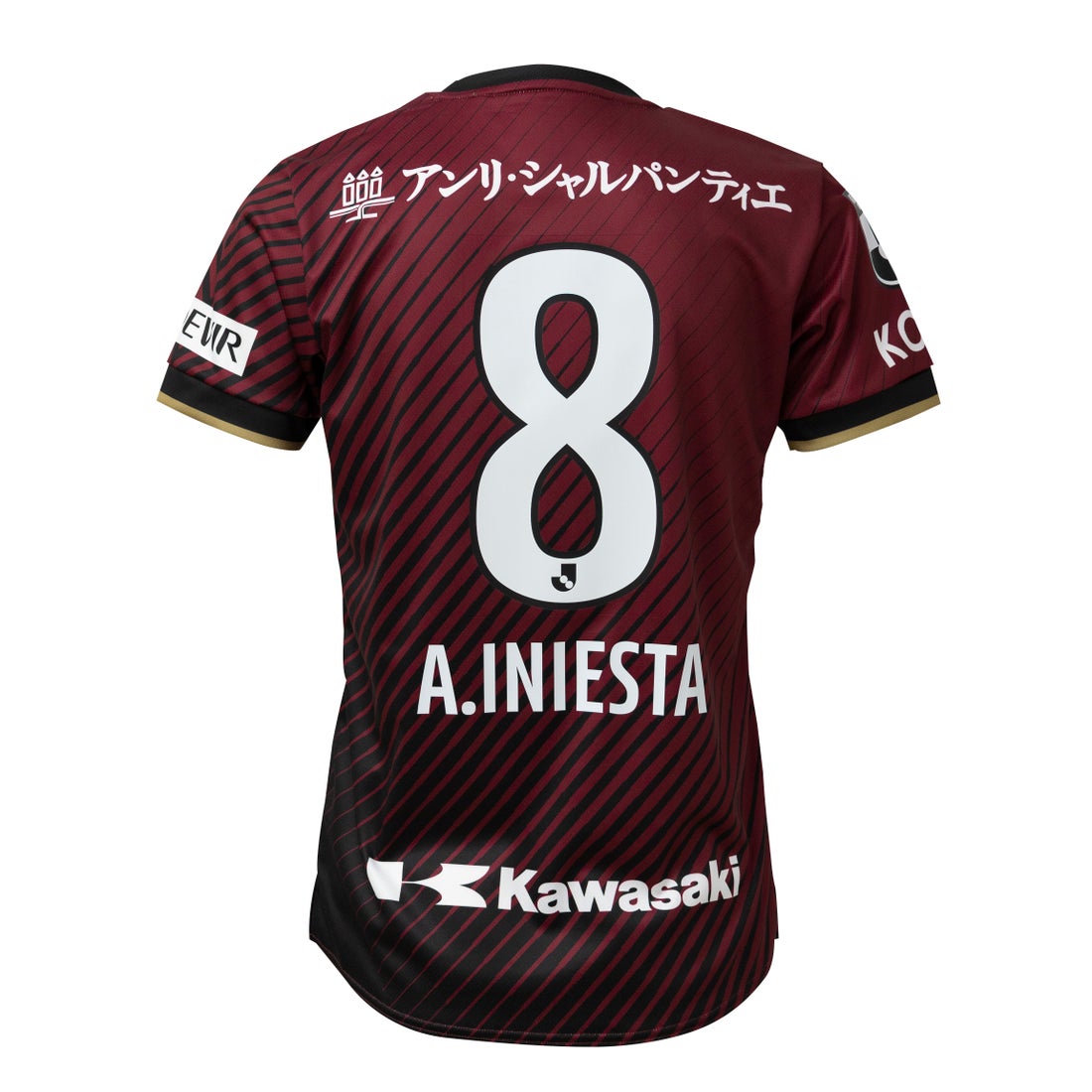 ASICS ヴィッセル神戸 2023 ユニフォーム ホーム 半袖 レプリカ #8