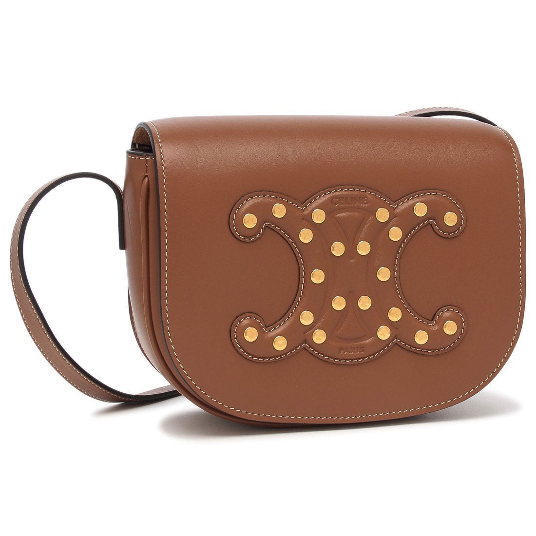 セリーヌ CELINE ショルダーバッグ フォルコ トリオンフ ブラウン