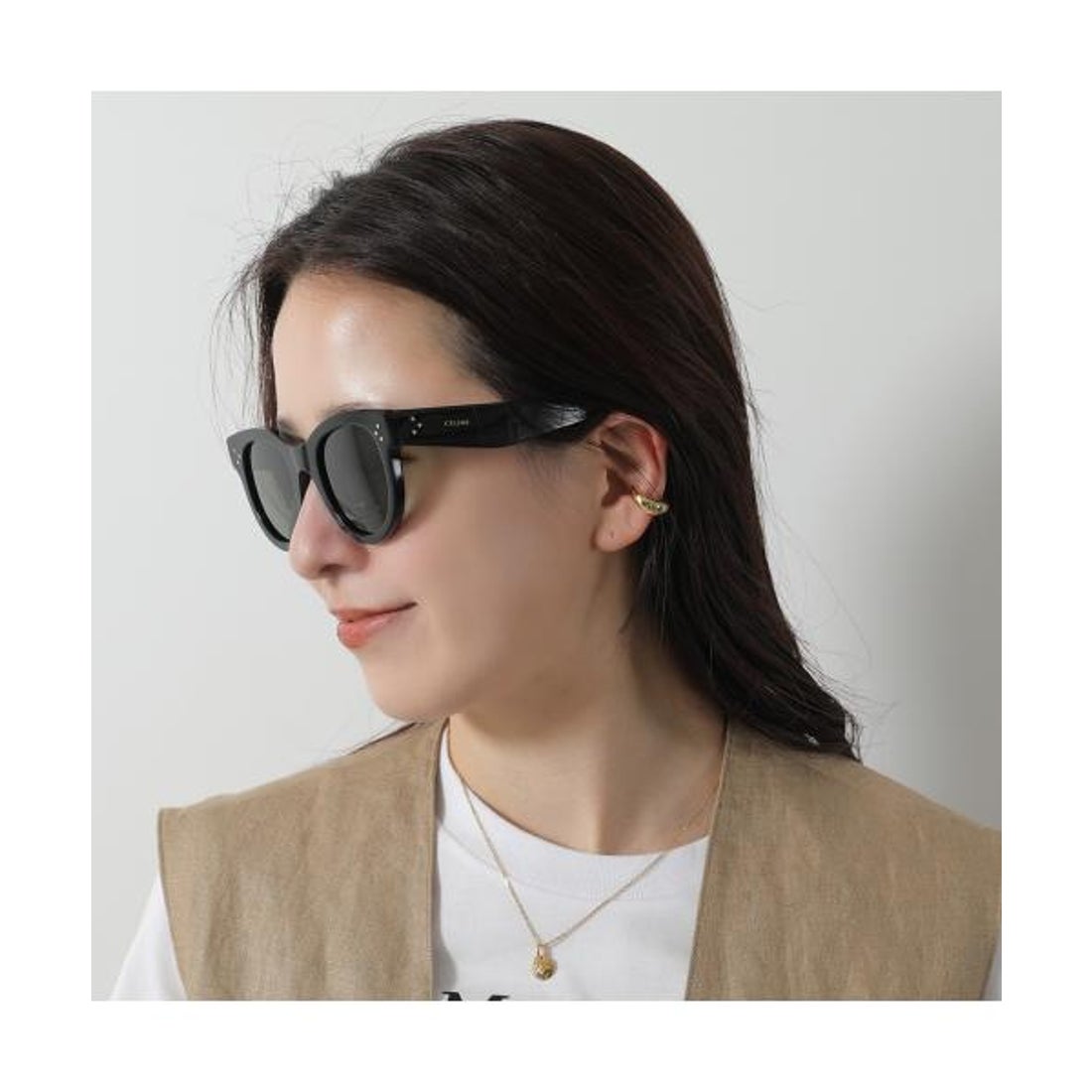 セリーヌ CELINE CELINE サングラス 4S003CPEB CL4003IN キャットアイ