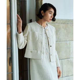 ボールジィ Ballseyスラブコットンツイード Vクルーネックジャケット