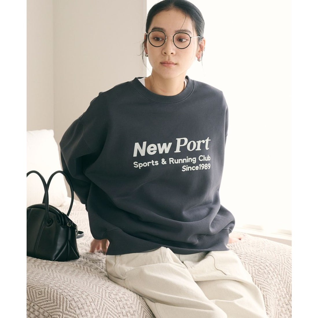 BEAUTY&YOUTH UNITED ARROWS コットン裏毛 ロゴスウェット プル