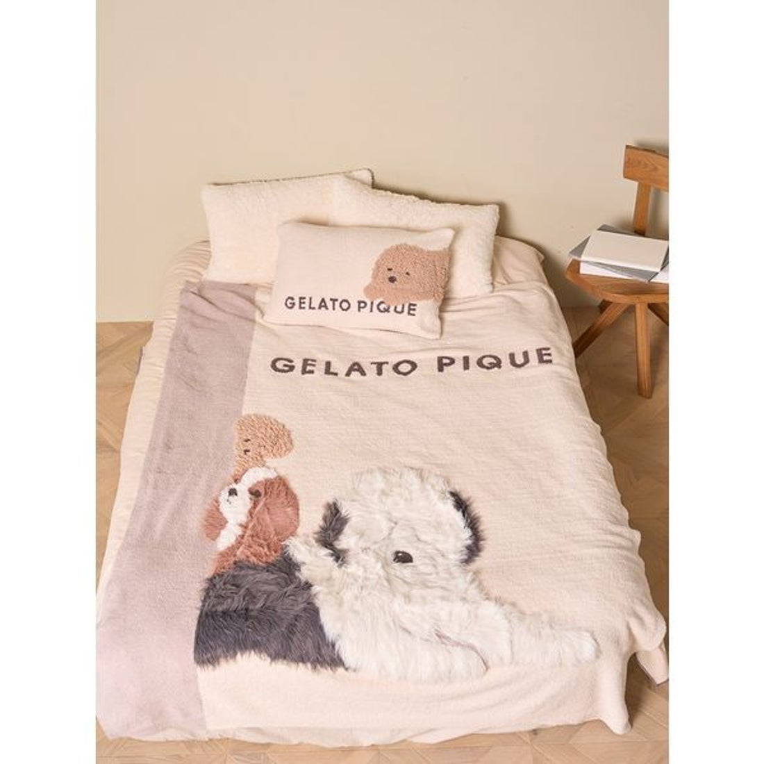 ジェラートピケ gelato pique 【Sleep】DOG3柄 ジャガードマルチカバー