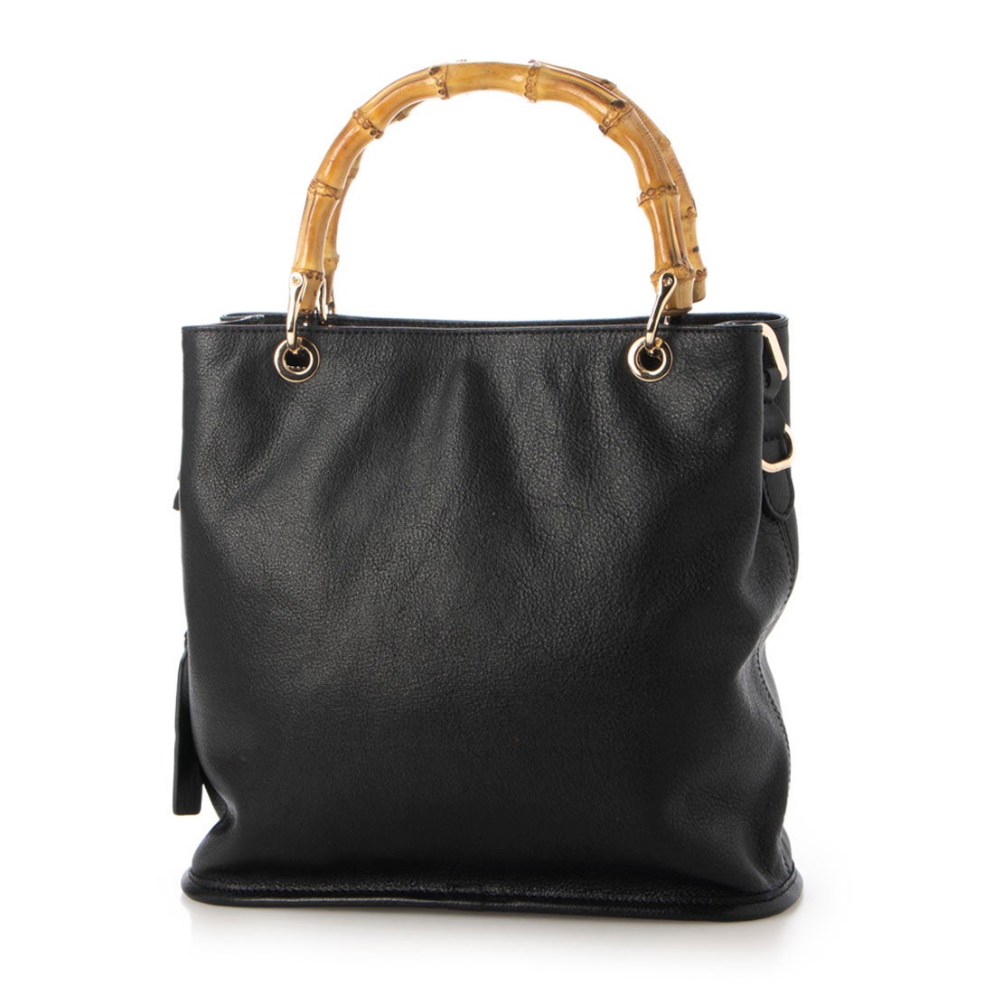 ジェニュインレザー Genuine Leather 天然シボ 本革バッグ バンブー