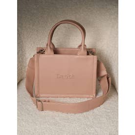 ダーリッチ Darich ロゴショルダーレザーミニトートバッグ （ピンク