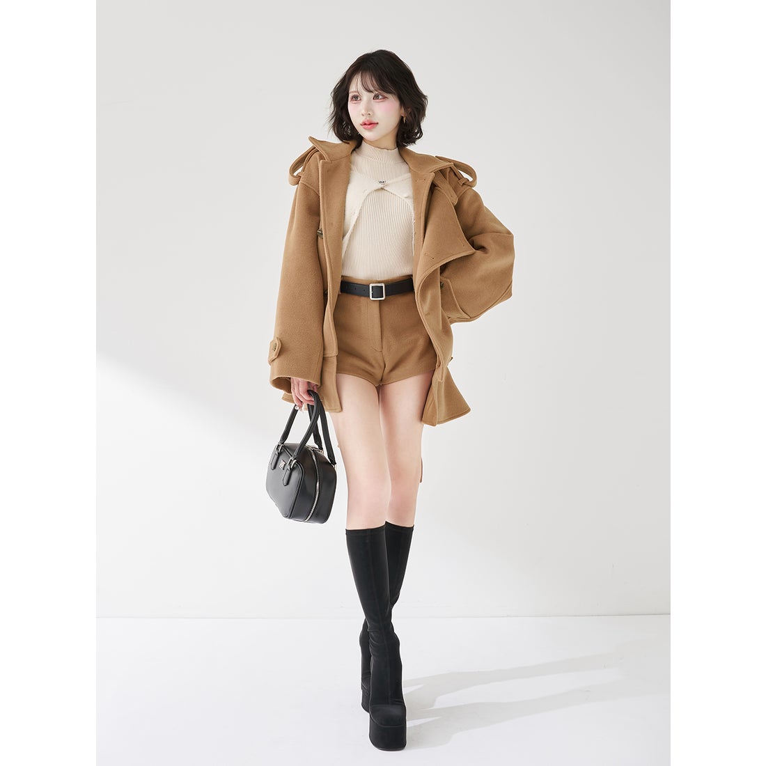 ダーリッチ Darich ドロップショルダージャケットコート （グレー