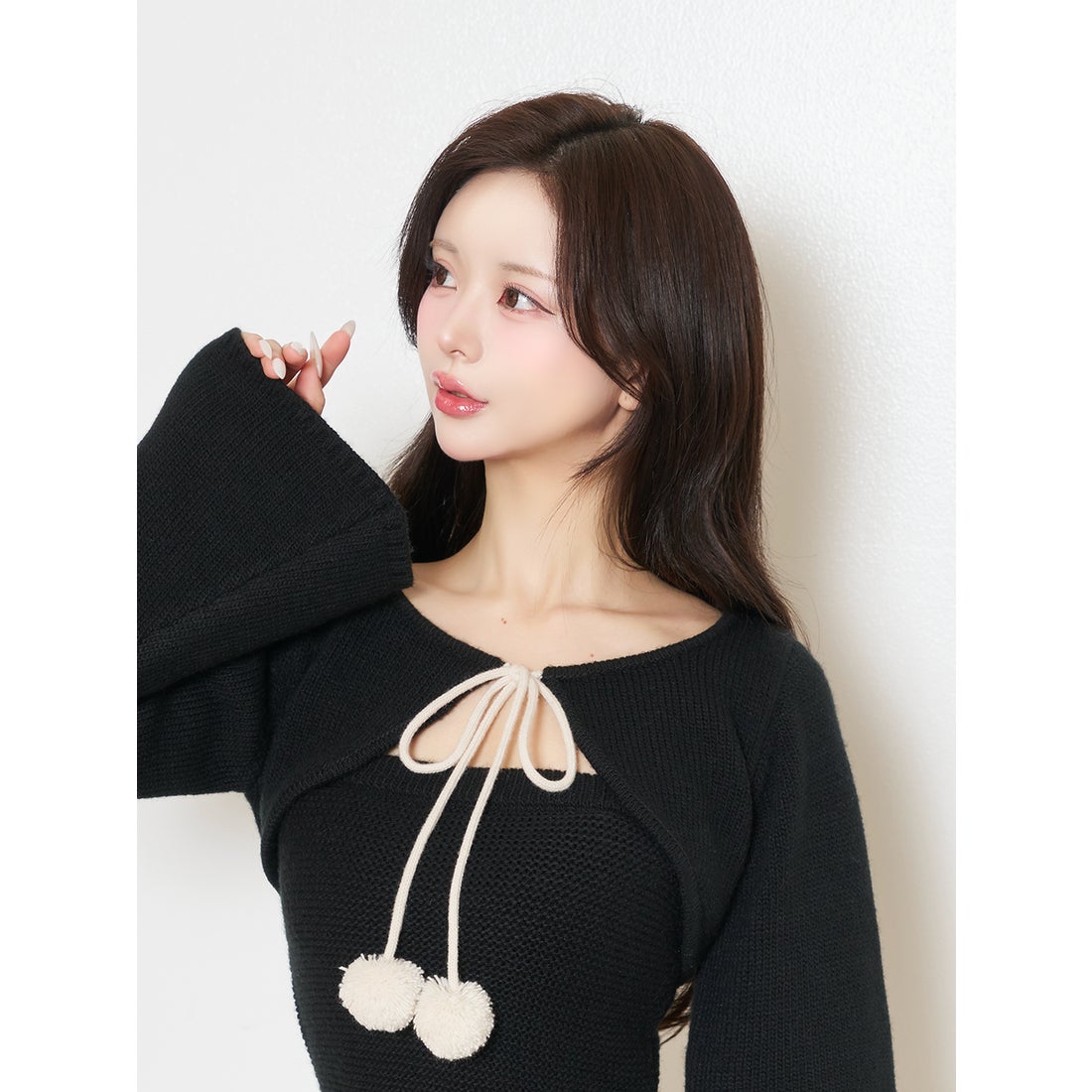 ダーリッチ Darich ノルディックパネルニットミニワンピース