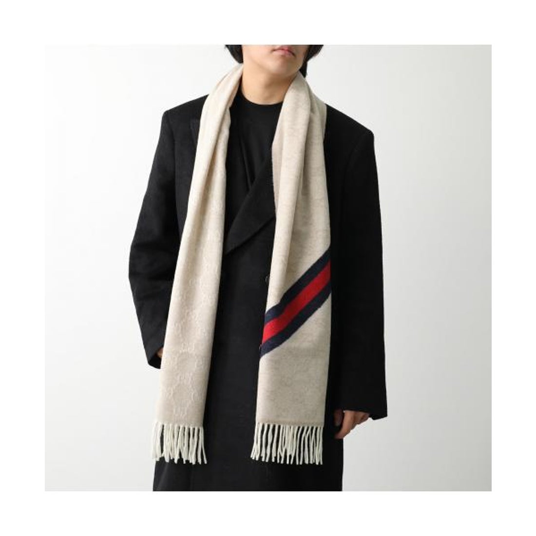 グッチ GUCCI GUCCI マフラー 570603 3G200 GGロゴ ウール （1466