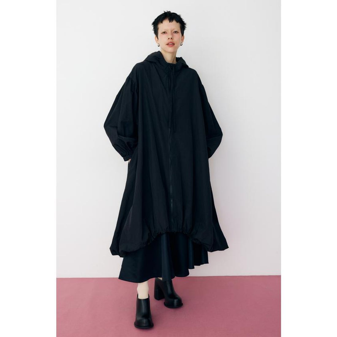 ヘリンドットサイ HeRIN.CYE Light balloon blouson （BLK