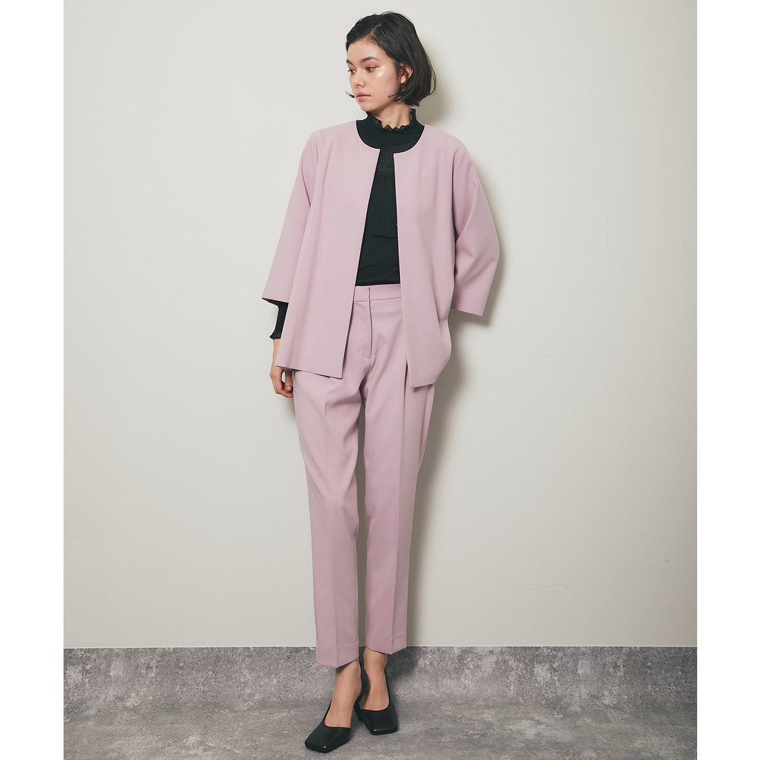 スマイルオーキッド SMILE ORCHID ノーカラージャケット＆テーパード