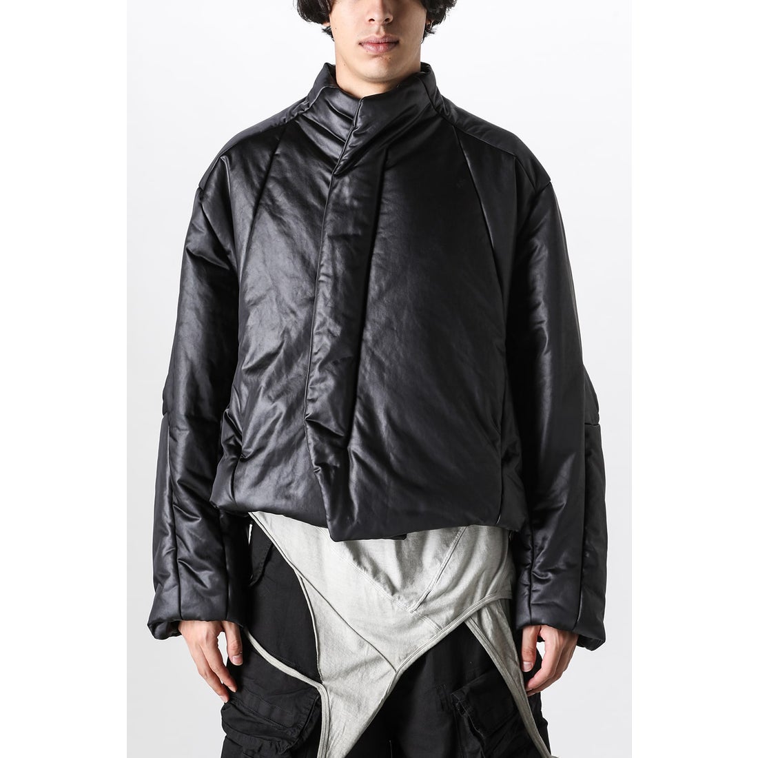 ユリウス JULIUS Cropped Berg Jacket （Black） -デザイナーズ