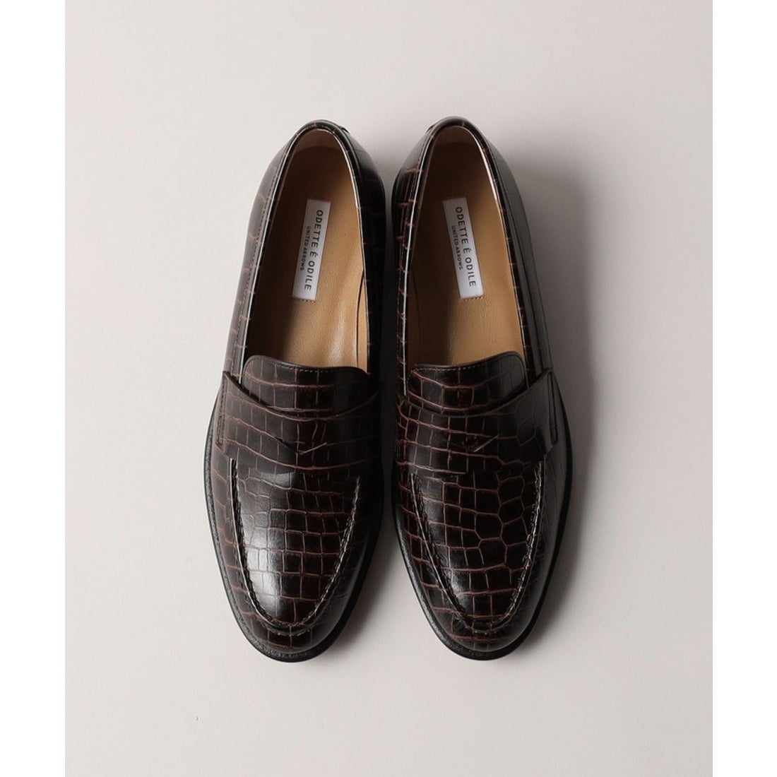 ODETTE E ODILE SLペニーローファー フラット25↓↑ （BLACK