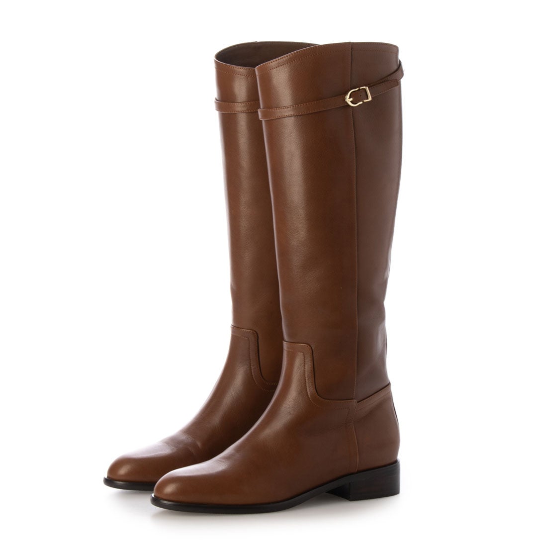 MODE ET JACOMO ベルト付きロングブーツ （ブラウン） -Mode et Jacomo