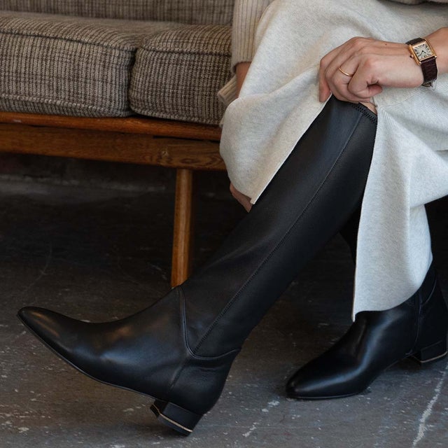 モード エ ジャコモ MODE ET JACOMO デザインヒールロングブーツ