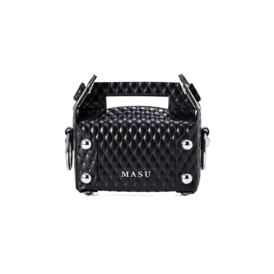 エムエーエスユー MASU LEATHER CAKE BAG （Black） -FASCINATE