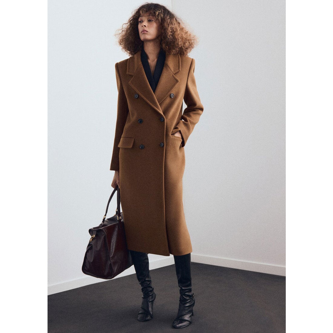 コート .-- EYE （ミディアムブラウン） -MANGO - マンゴ公式