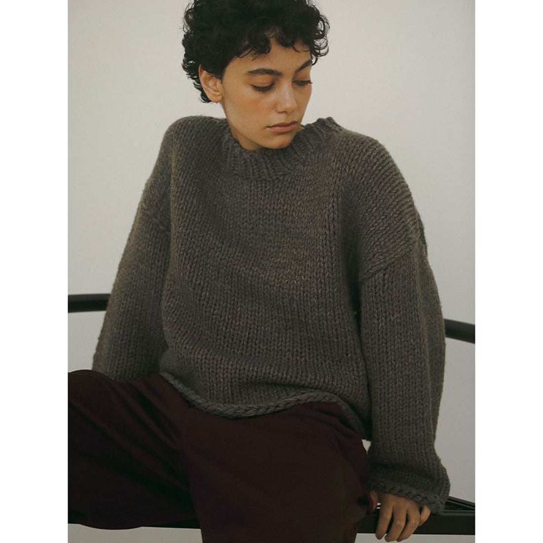 エトレトウキョウ ETRE' TOKYO バルキーヤーンハンドニットプル