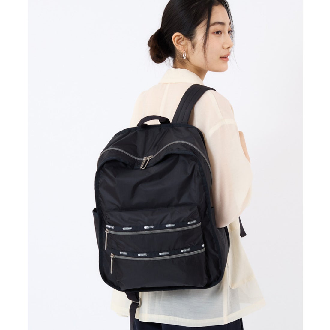レスポートサック LeSportsac FUNCTIONAL BACKPACK （ブラックC） -靴