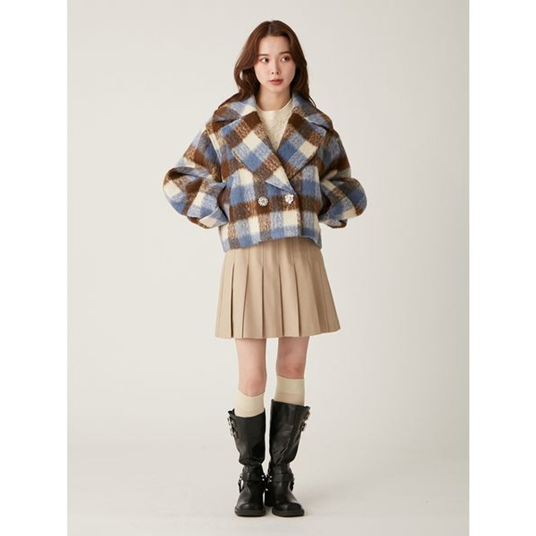 リリーブラウン LILY BROWN [L.B CANDY STOCK]ビジューダブルショート