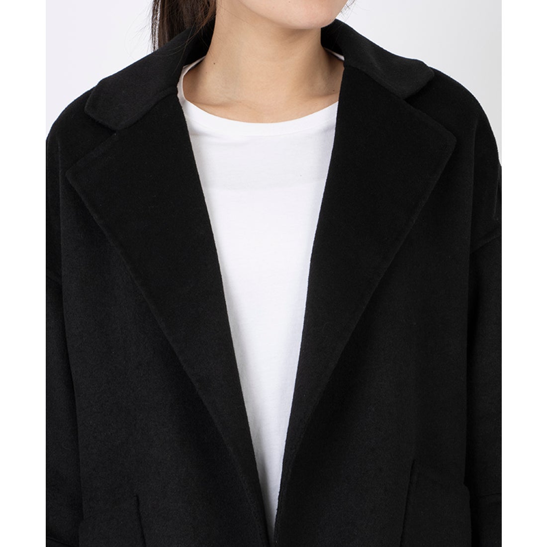 マダム ジョコンダ MADAM JOCONDE ウールダブルフェイス リバーコート