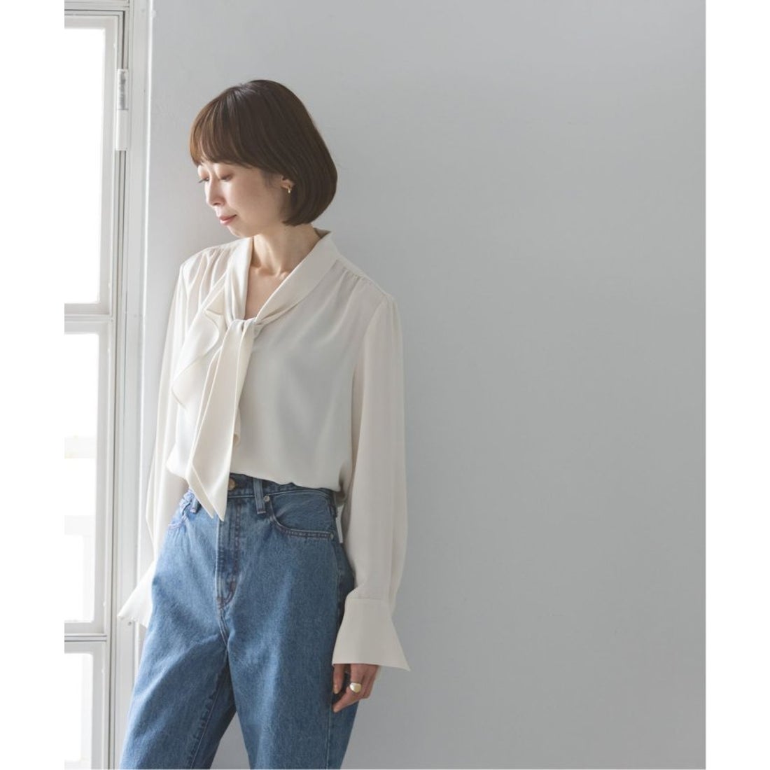 ノーブル NOBLE 《WEB限定追加》ロイヤルサテンボウタイブラウス 3