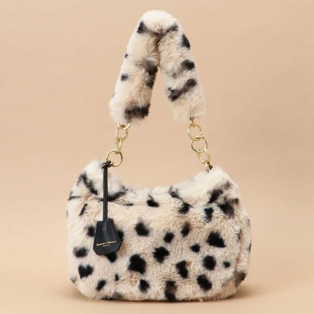 サマンサタバサ Samantha Thavasa ソフトファー ハンドバッグ (マルチ