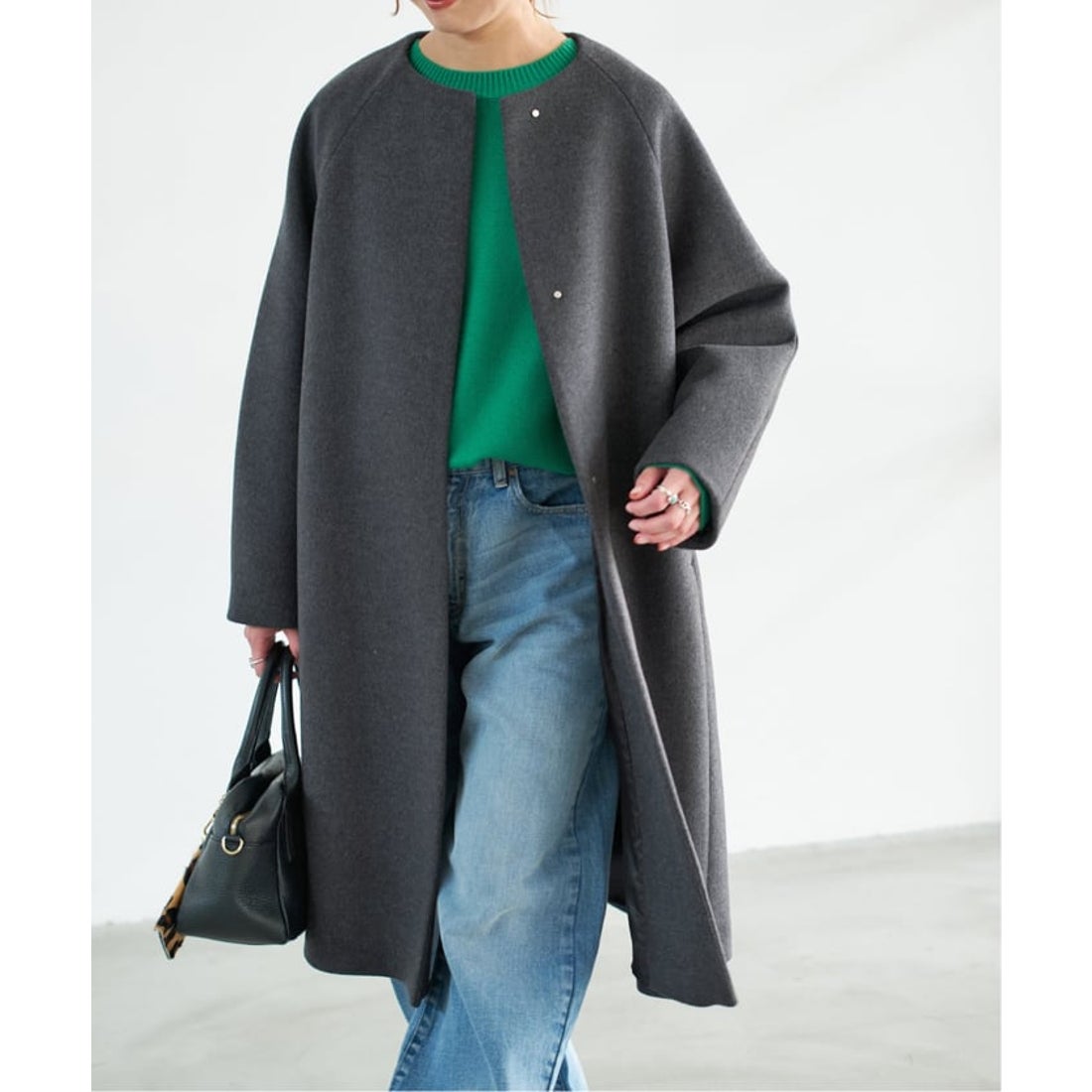 スピック＆スパン Spick & Span 《追加》S160ビーバーノーカラーコート