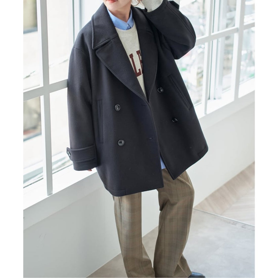 スピック＆スパン Spick & Span 《追加》S160ビーバーPコート （グレー