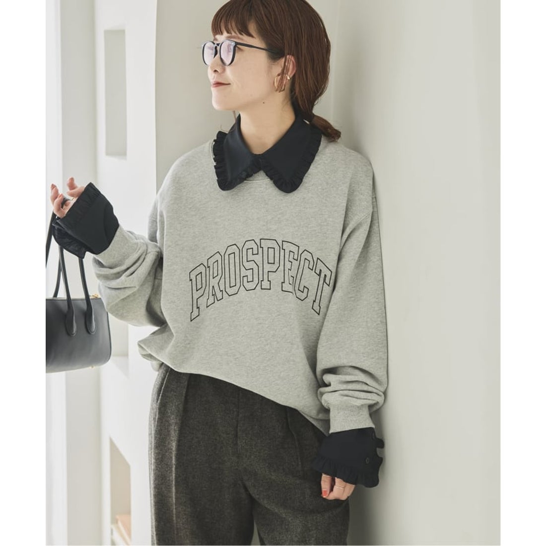 スピック＆スパン Spick & Span 《追加予約》フリルカラーブラウス