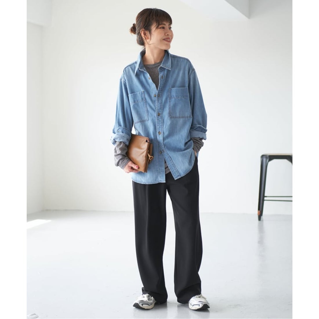 スピック＆スパン Spick & Span 《追加2》ライトオンスデニムシャツ