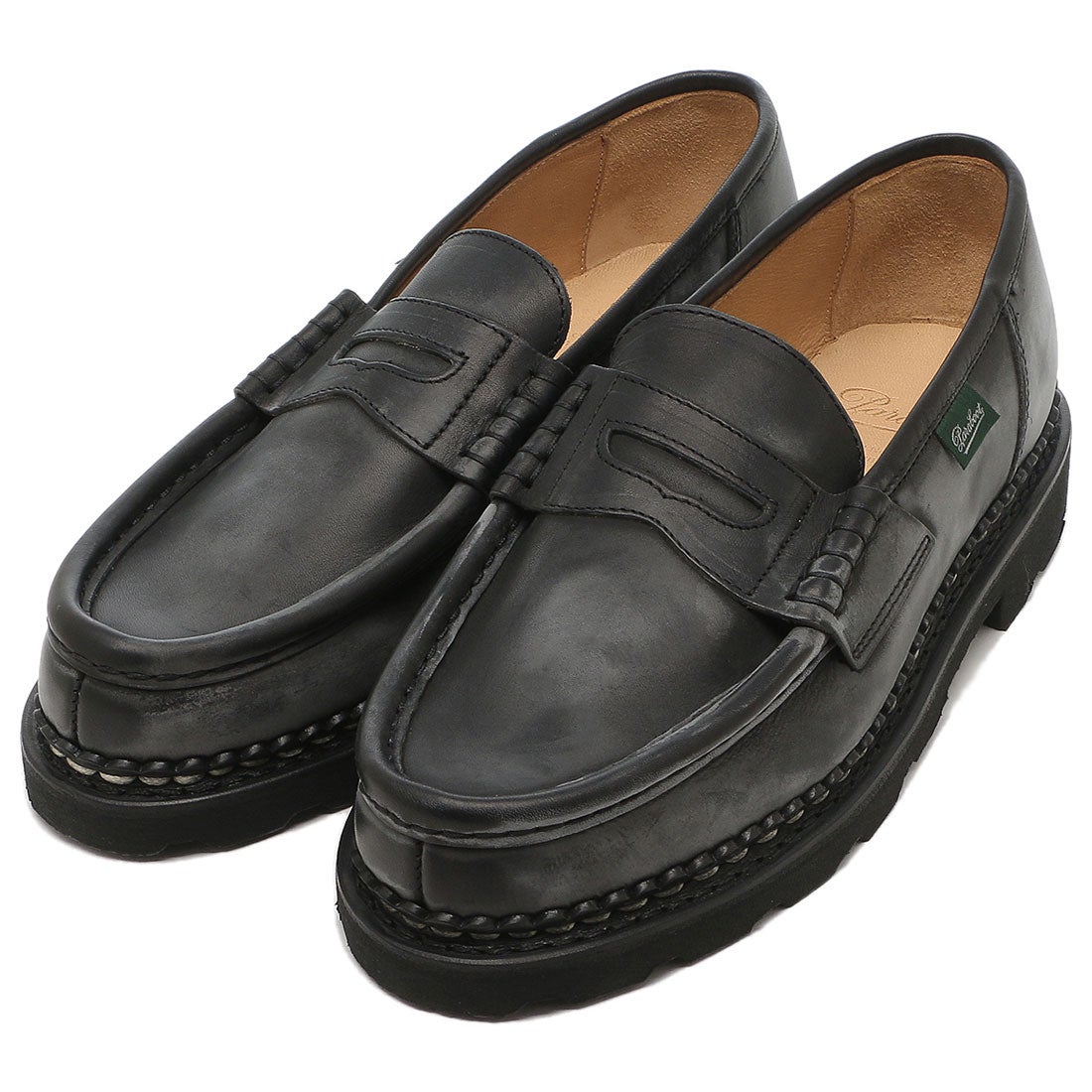 パラブーツ Paraboot ローファー オックスフォード ランス ブラック