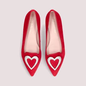 プリティ・バレリーナ Pretty Ballerinas ELLA suede crystal heart