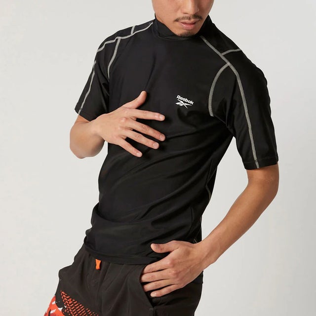 Reebok Swimwear 半袖プルラッシュガード （ブラック） -Reebok 公式